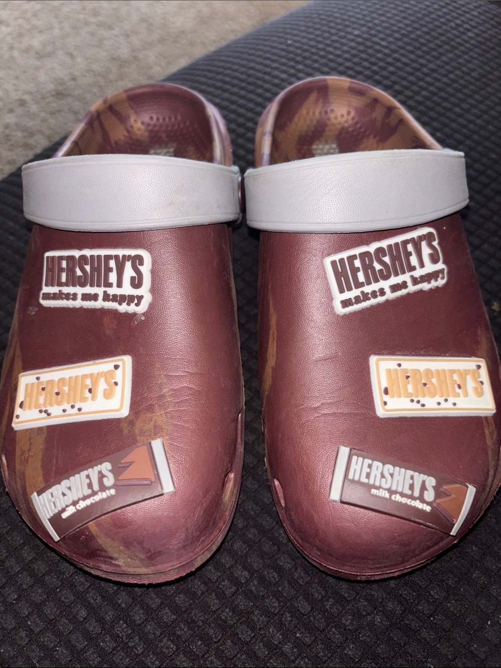 Kids' Hershey's Brown Slip-On Clogs with Gray Heel Strap